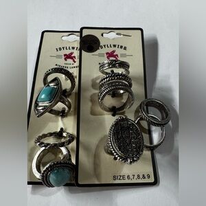 Idyllwind Silver and Blue Stone Ring Collection